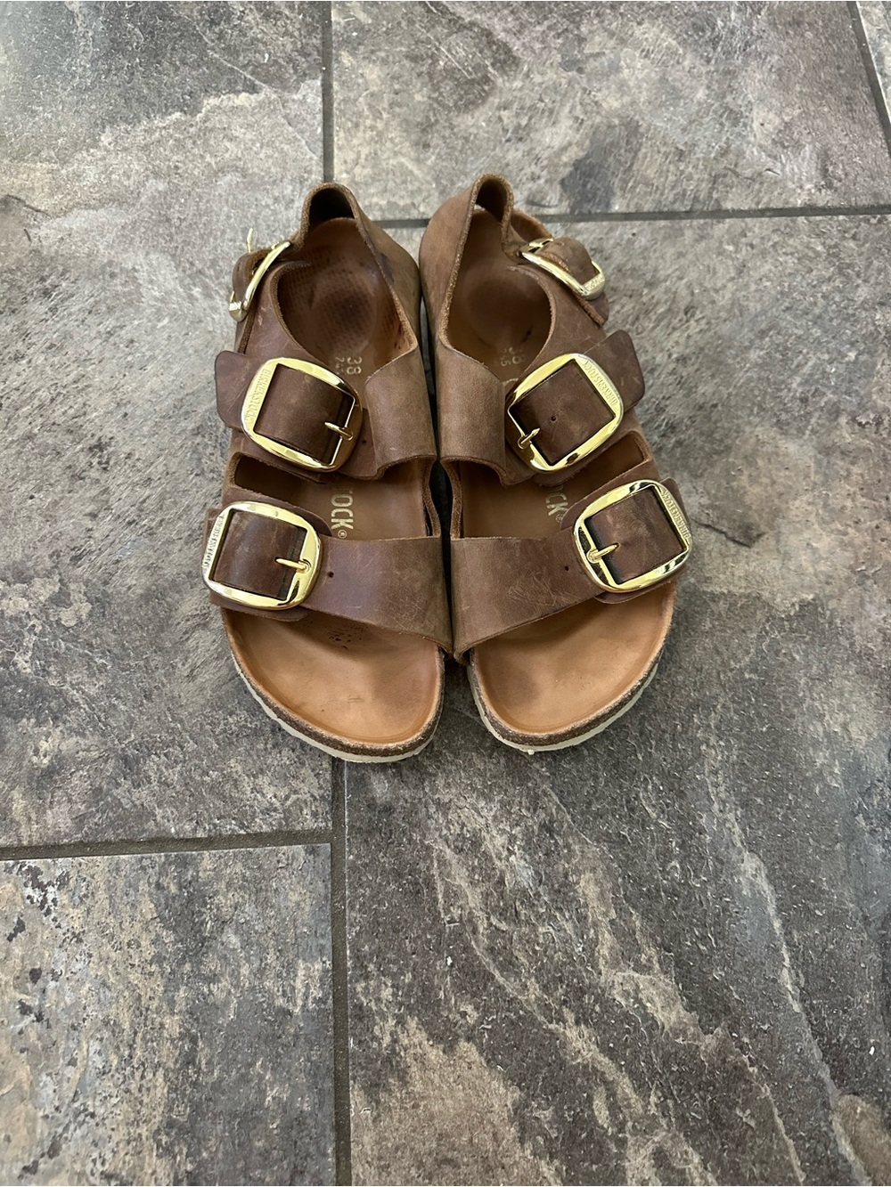 Birkenstock Milano Big Buckle Sandals size 38 (ladies 7, men’s 5)